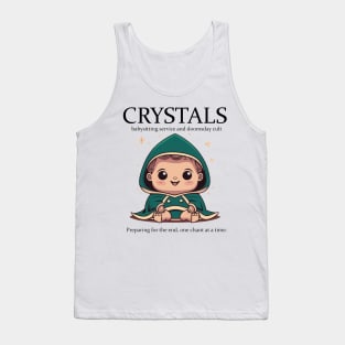 CRYSTALS Babysitting & Doomsday Cult Service Tank Top